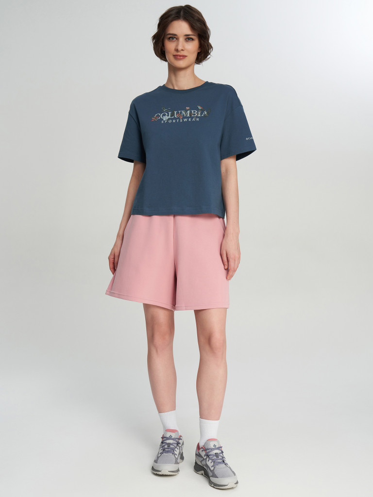 Columbia Rolling Bend Graphic Relaxed Crop SS әйелдер футболкасы — фото №4