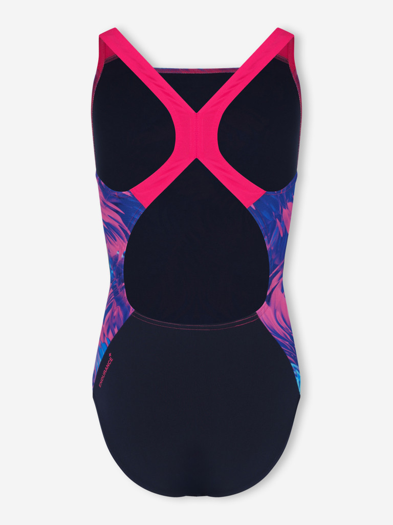 Купальник слитный для девочек Speedo Print Powerback — фото №8