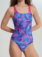 Купальник слитный для девочек Speedo Print Powerback — фото №3