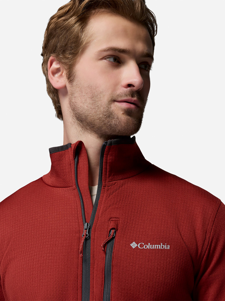 Columbia Essential Hike Grid Fleece Full Zip ерлер флис жемпірі — фото №7