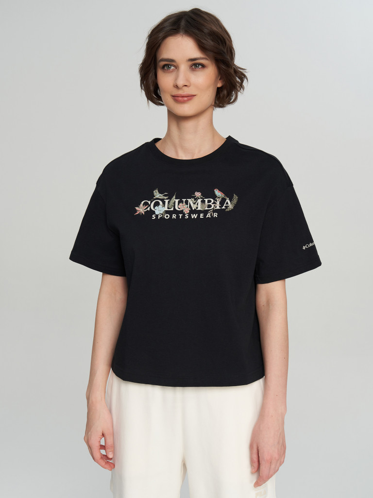 Columbia Rolling Bend Graphic Relaxed Crop SS әйелдер футболкасы — фото №2