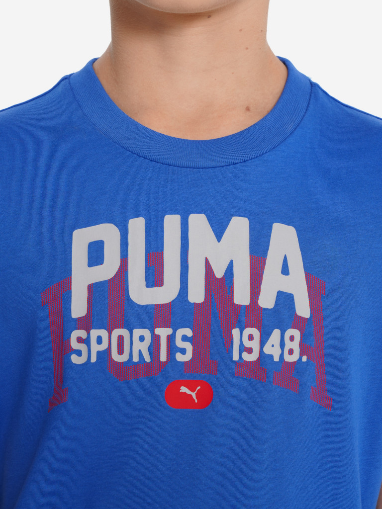 PUMA Graphics Varsity ұлдарға арналған футболкасы — фото №5