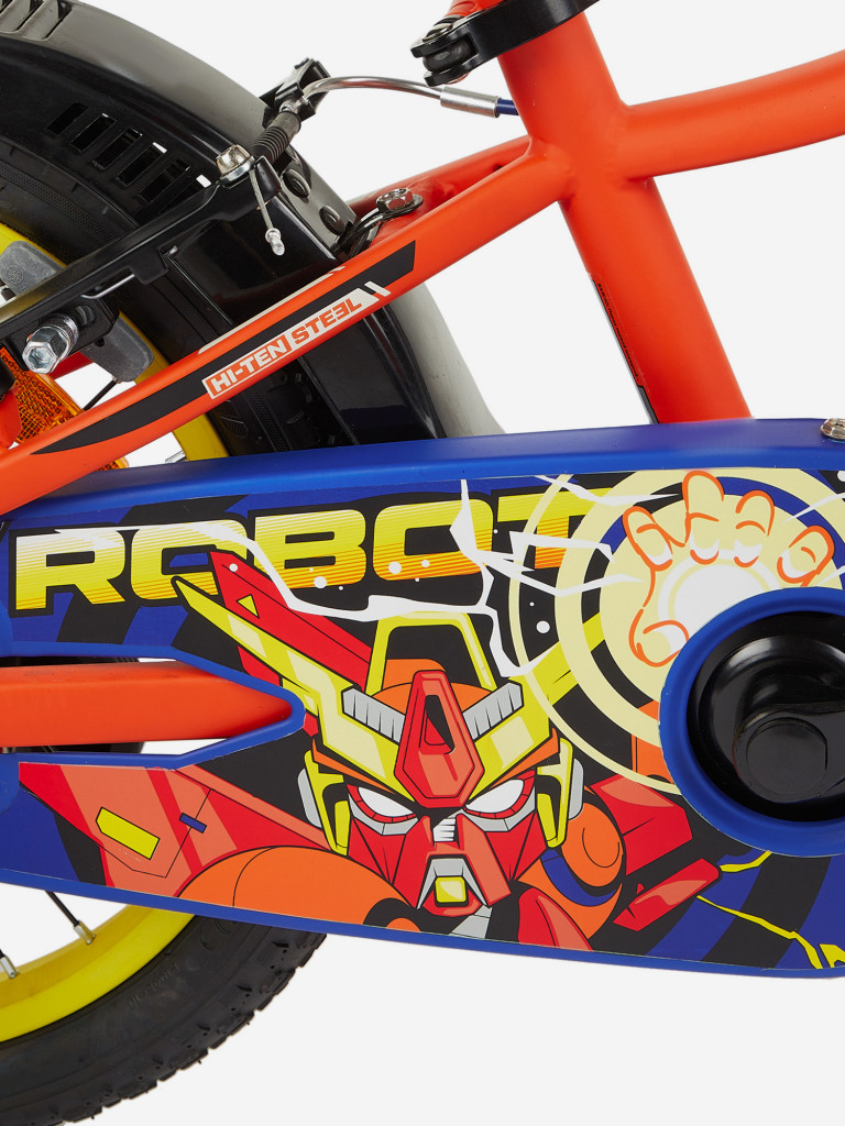 Велосипед для мальчиков Stern Robot 16 16", 2022 оранжевый/черный цвет ...