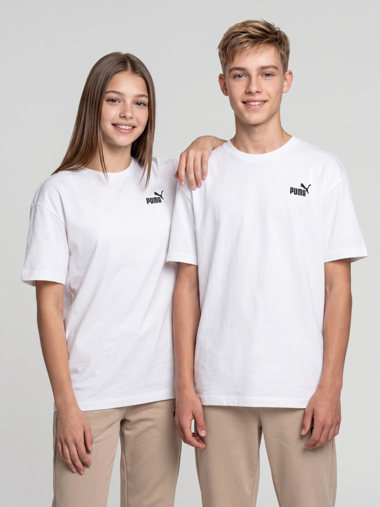 PUMA Small No. 1 Logo Relaxed ұлдарға арналған футболкасы