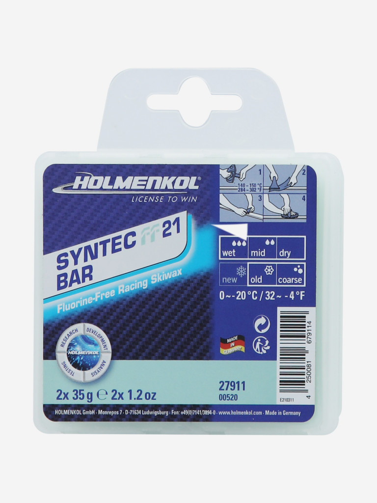 Мазь скольжения Holmenkol Syntec FF 21, 70 г — фото №2