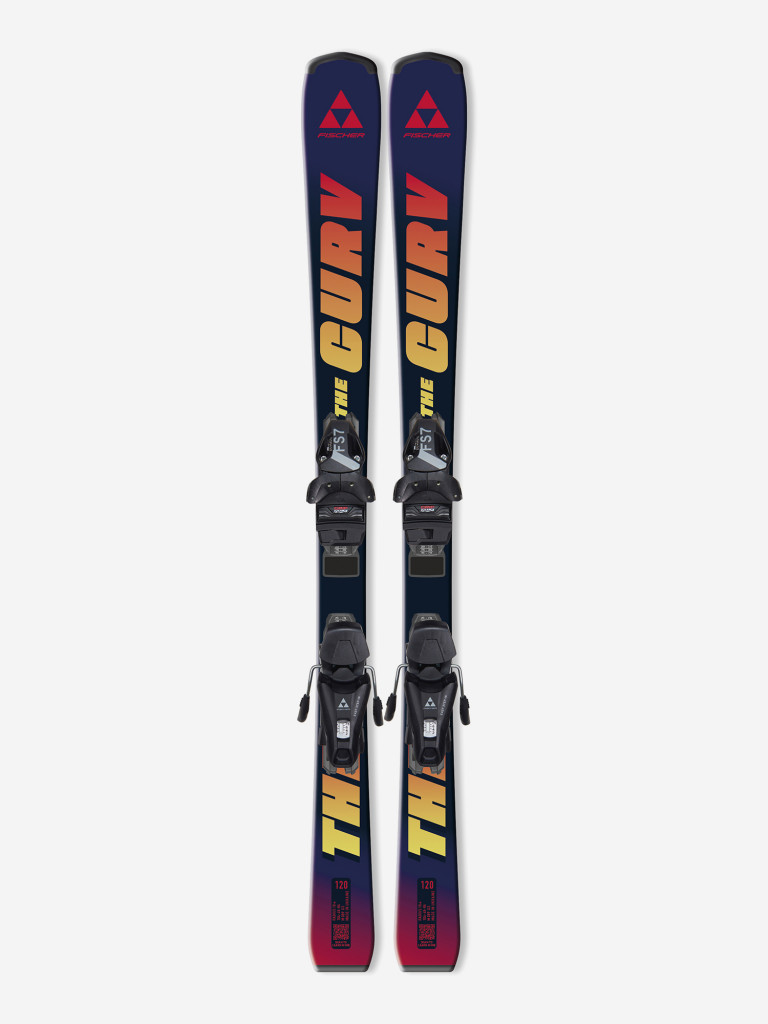 Горные лыжи детские Fischer The Curv (130-150) JRS + крепления FS 7 CA JRS