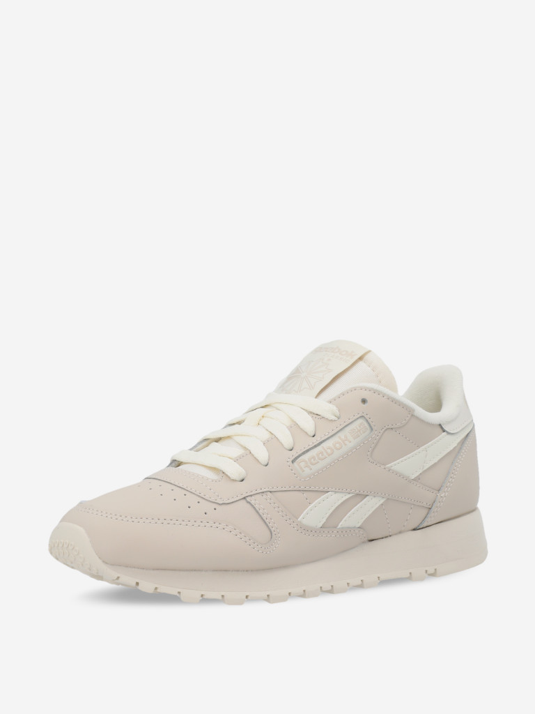 Кроссовки женские Reebok Classic Leather бежевый цвет — купить за 26590 ...