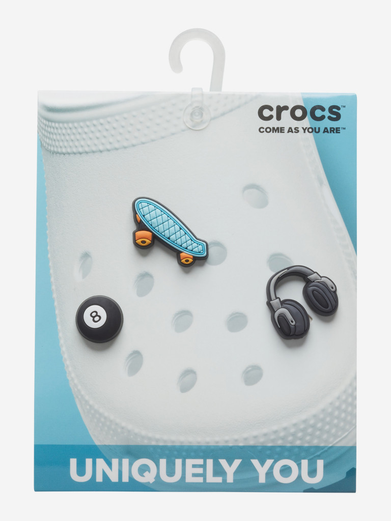 Украшение для обуви Crocs Jibbitz Sk8 Dude 3 Pack — фото №2
