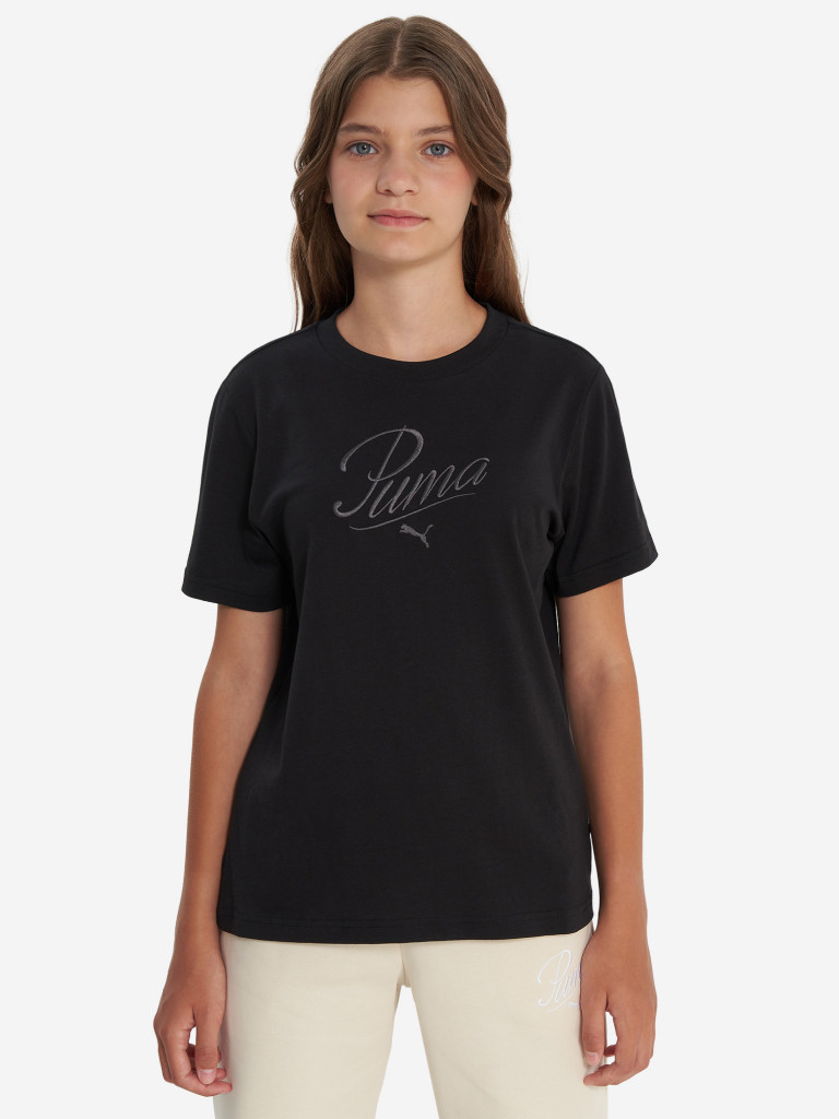 Футболка для девочек PUMA Ess Script — фото №2