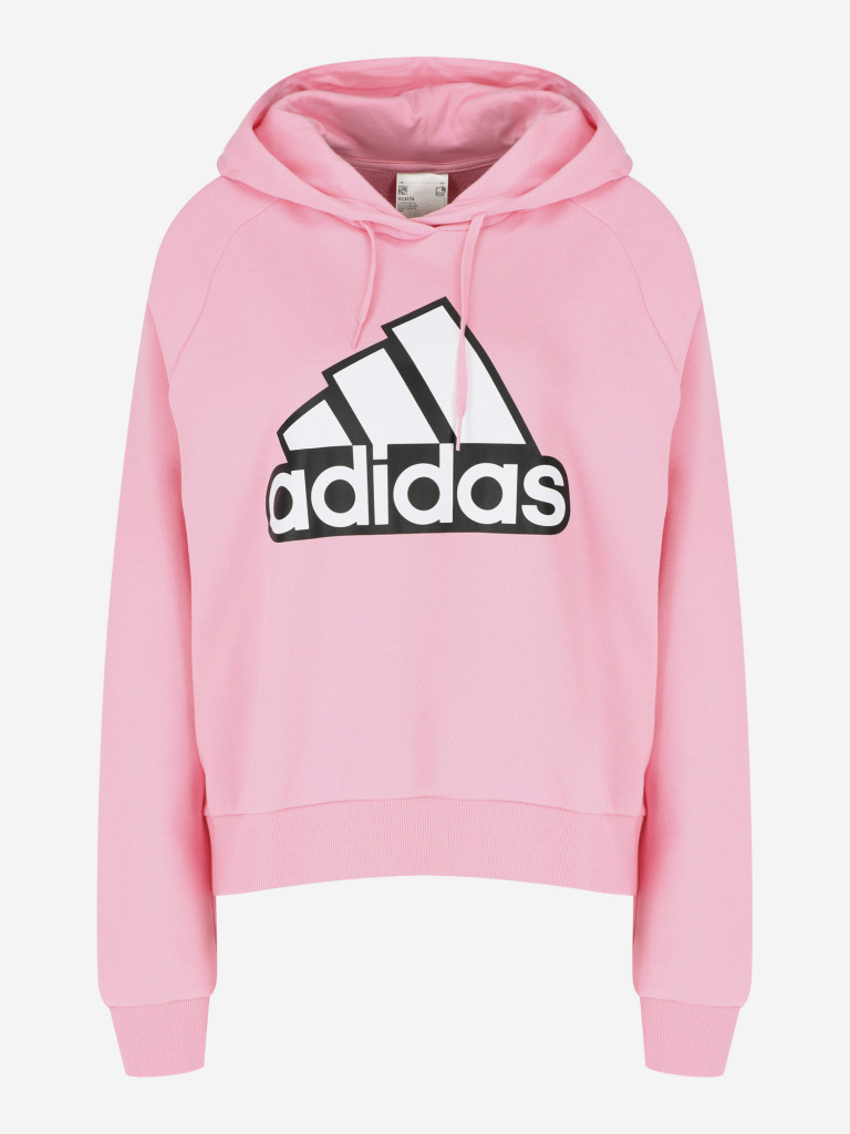 Худи женская adidas Essentials Logo розовый цвет — купить за 21990 тг ...