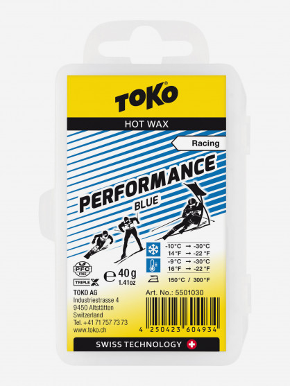 Мазь скольжения TOKO Performance blue 40 gr