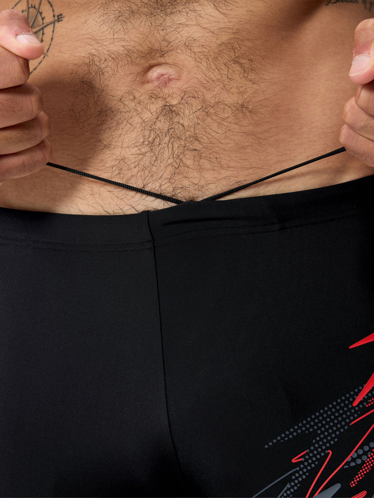 Плавки-шорты мужские Speedo Medley Logo Aquashort Blk/Red — фото №5