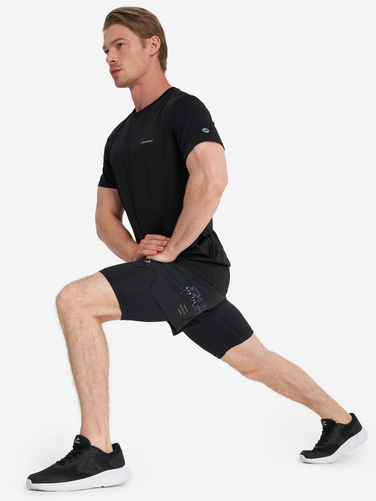 Шорты мужские Demix Urban Running 2in1 GFX — фото №3