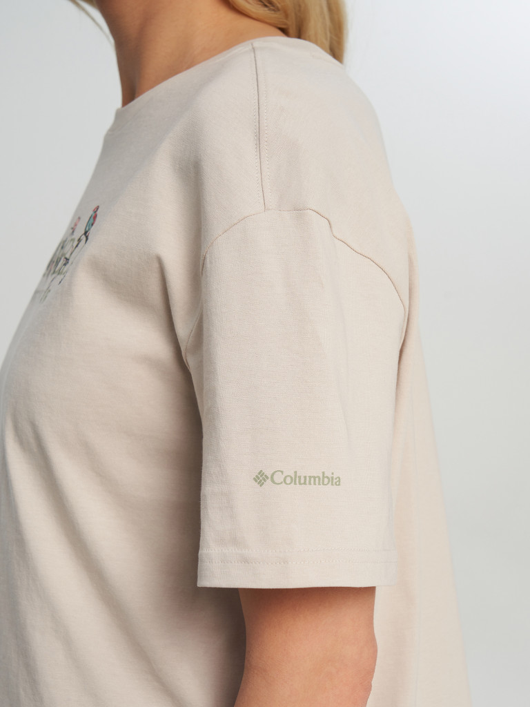 Футболка женская Columbia Rolling Bend Graphic Relaxed Crop SS — фото №5