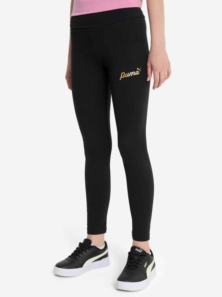 Легинсы для девочек PUMA ESS+ Script Metallic — фото №2