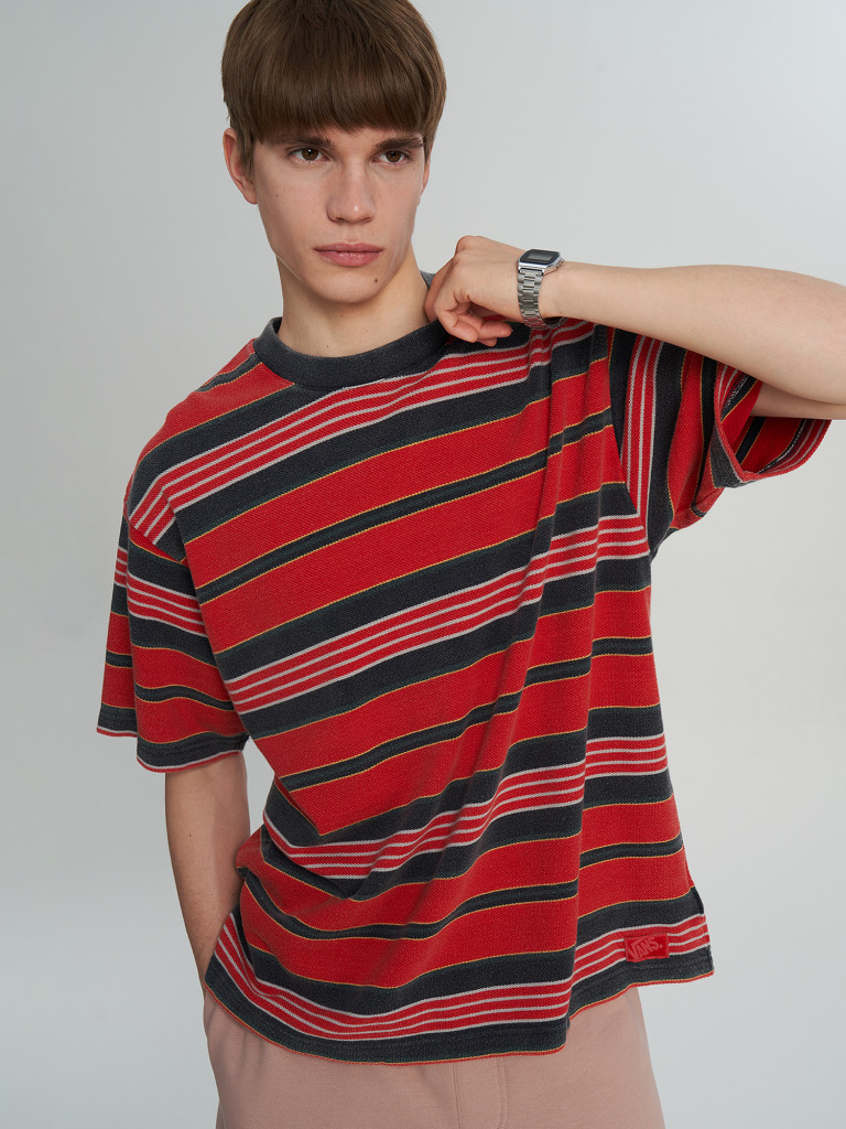 Vans LX Pique Stripe SS ерлер футболкасы — фото №2