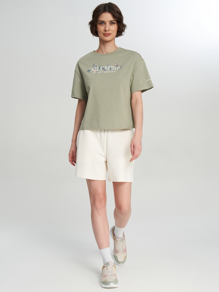 Футболка женская Columbia Rolling Bend Graphic Relaxed Crop SS — фото №4