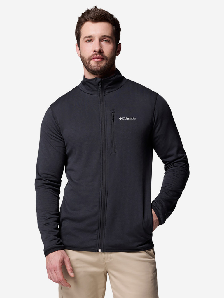 Columbia Essential Hike Grid Fleece Full Zip ерлер қалың жемпірі — фото №3