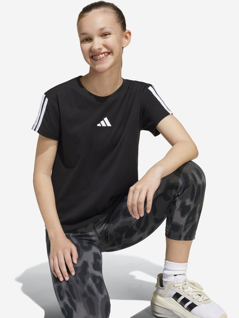 Футболка для девочек adidas 3 S — фото №5