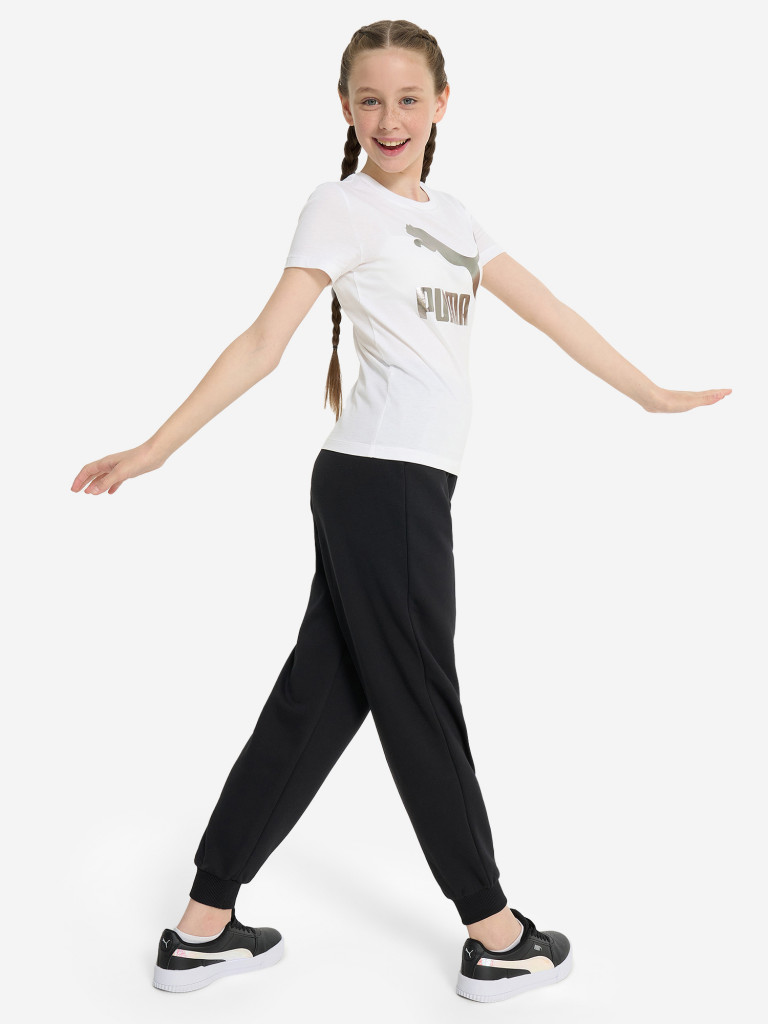 Футболка для девочек PUMA Classics Logo — фото №4