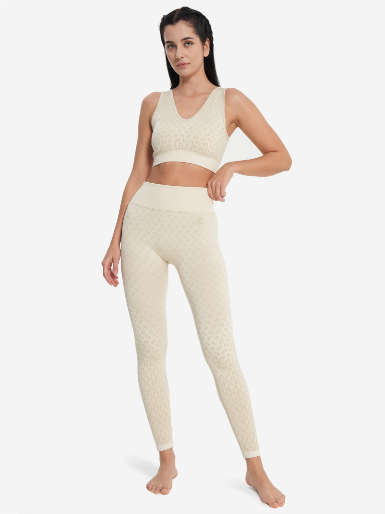 Легинсы женские Demix HighFlow Yoga Seamless Gfx — фото №4