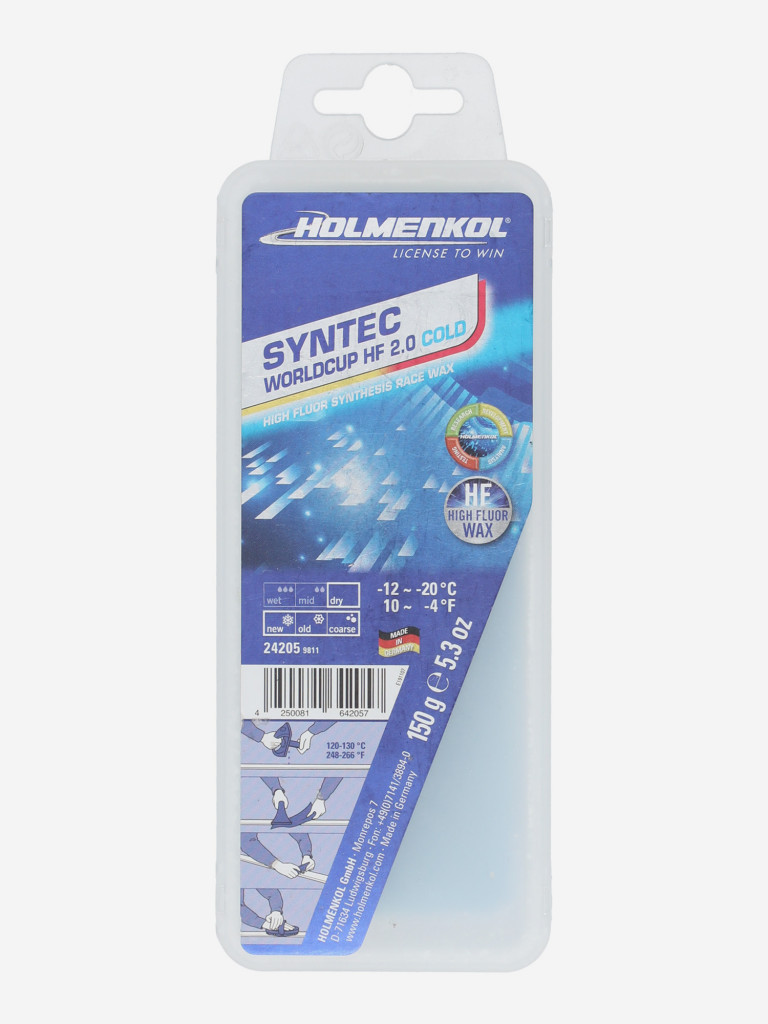 Мазь скольжения Holmenkol Syntec WorldCup HF 2.0, 150 г
