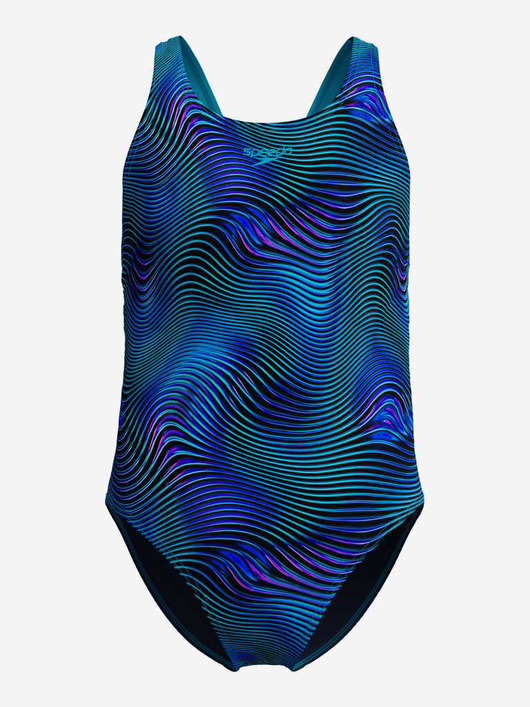 Купальник слитный для девочек Speedo Print Leaderback