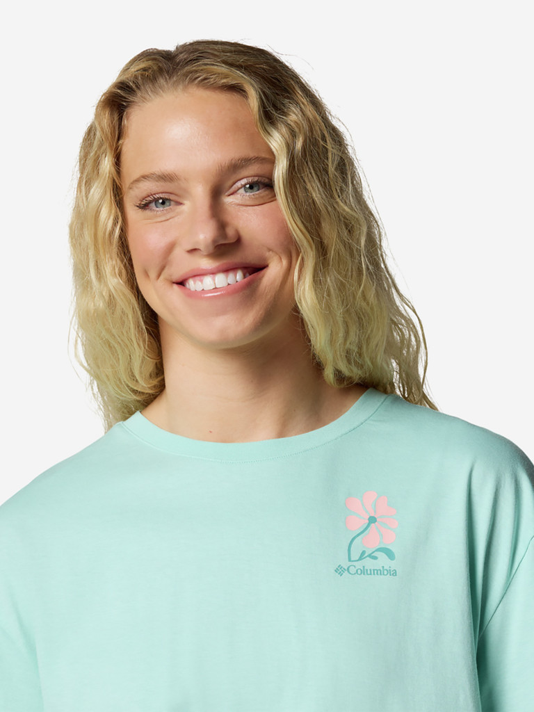 Columbia Rolling Bend Graphic Oversized Tee оверсайз әйелдер футболкасы — фото №5