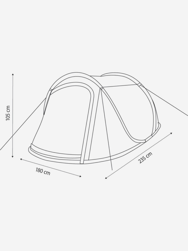 Палатка 3-местная Denton Pop Up 3 DLT — фото №3