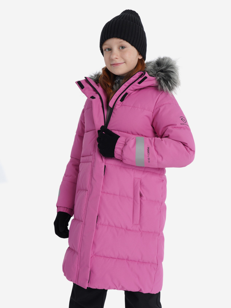 Пальто утепленное для девочек Northland — фото №6