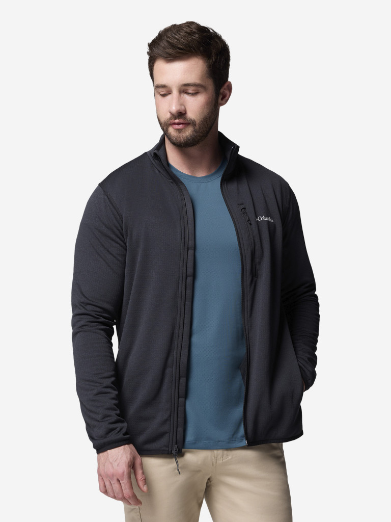 Columbia Essential Hike Grid Fleece Full Zip ерлер қалың жемпірі — фото №6