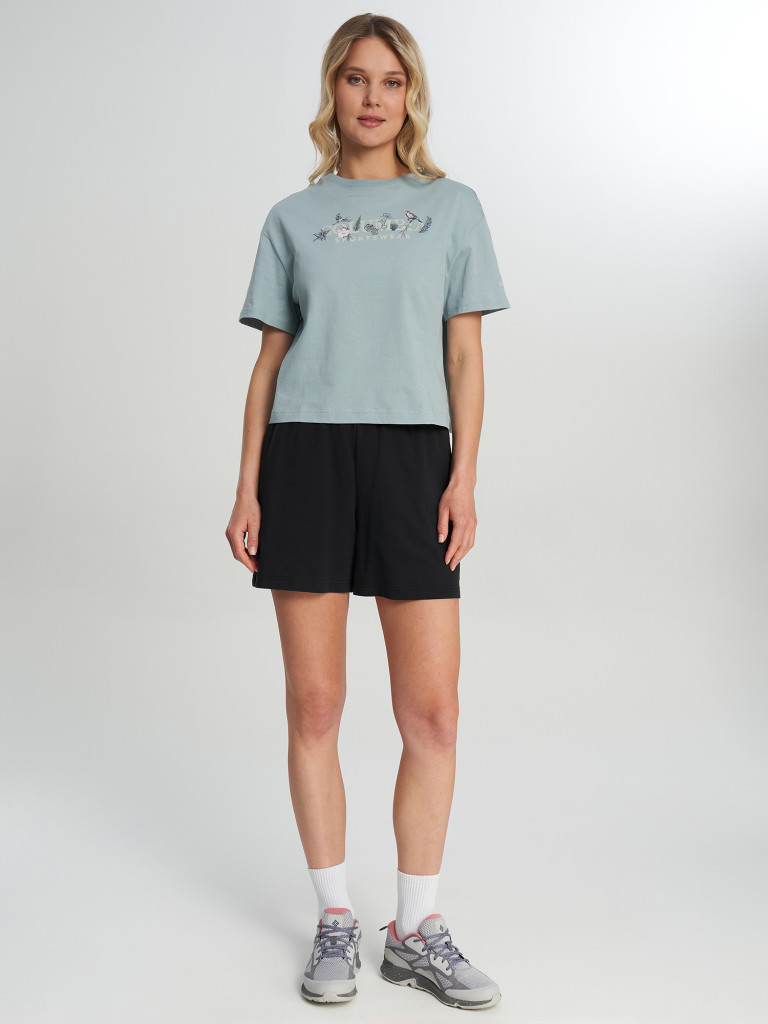 Columbia Rolling Bend Graphic Relaxed Crop SS әйелдер футболкасы — фото №4