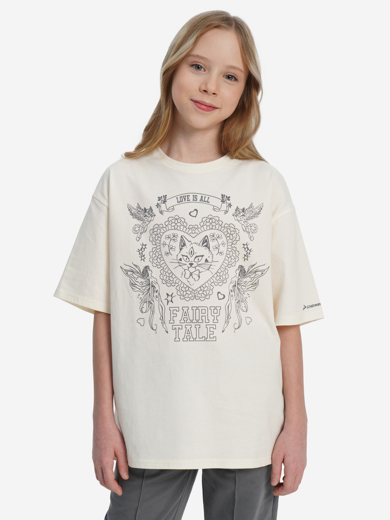 Футболка для девочек оверсайз Demix — фото №2