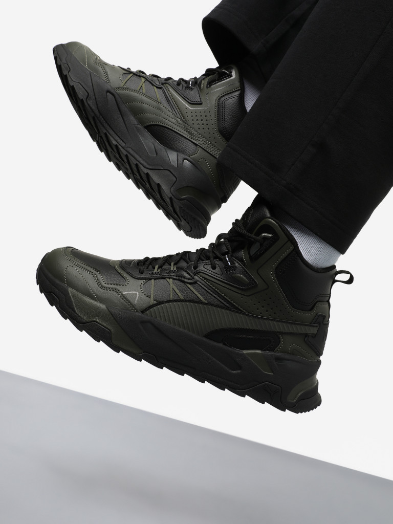 Кроссовки мужские PUMA Trinity Mid Hybrid L зеленый/черный цвет ...