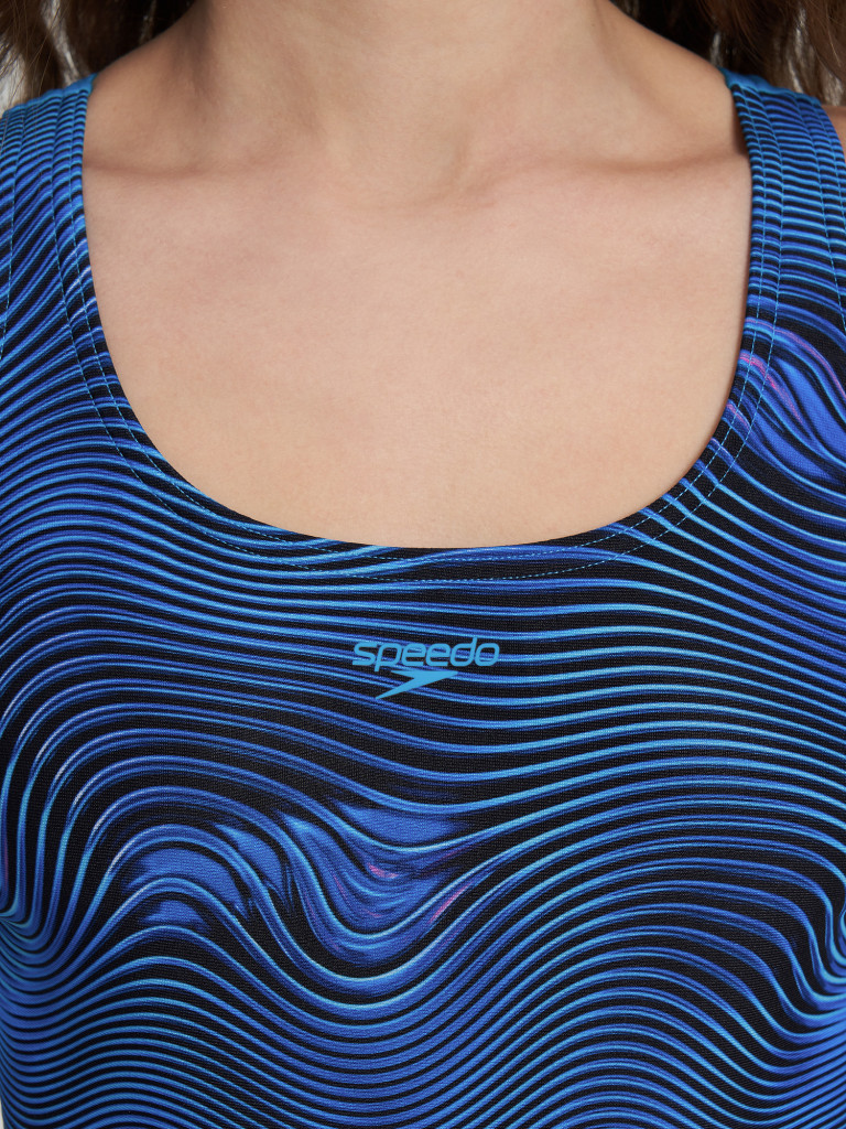 Купальник слитный для девочек Speedo Print Leaderback — фото №6
