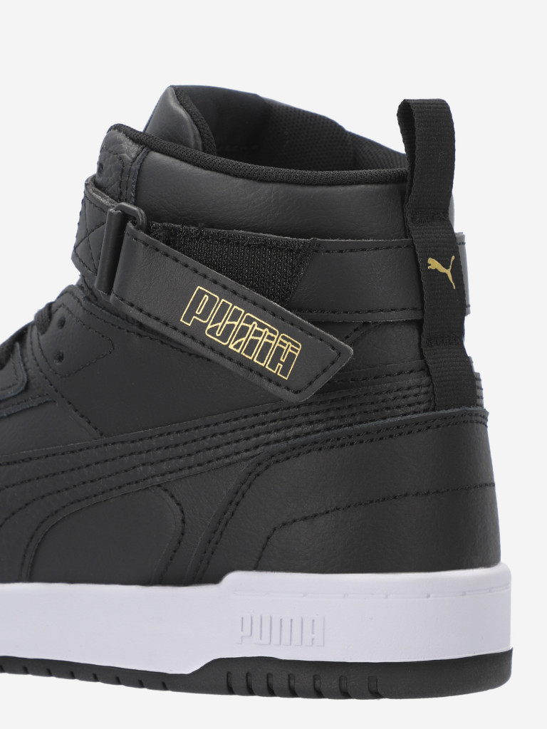 Кеды детские PUMA Rbd Game Jr черный/белый/золотой цвет — купить за ...