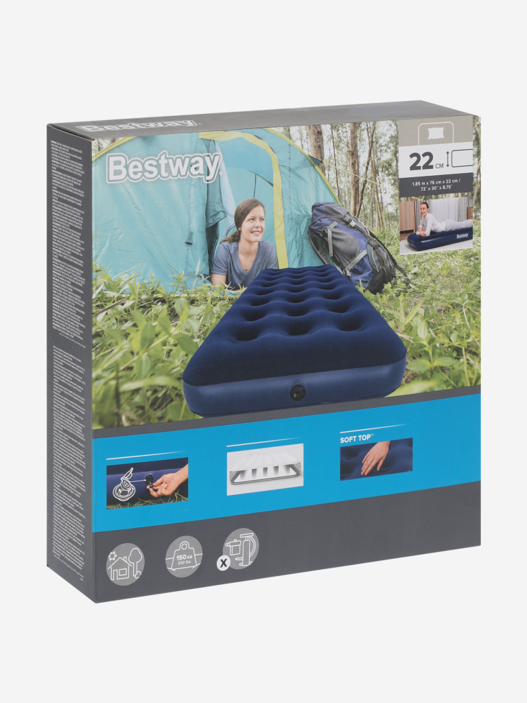 Матрас надувной Bestway 185 x 76 x 22 см — фото №8