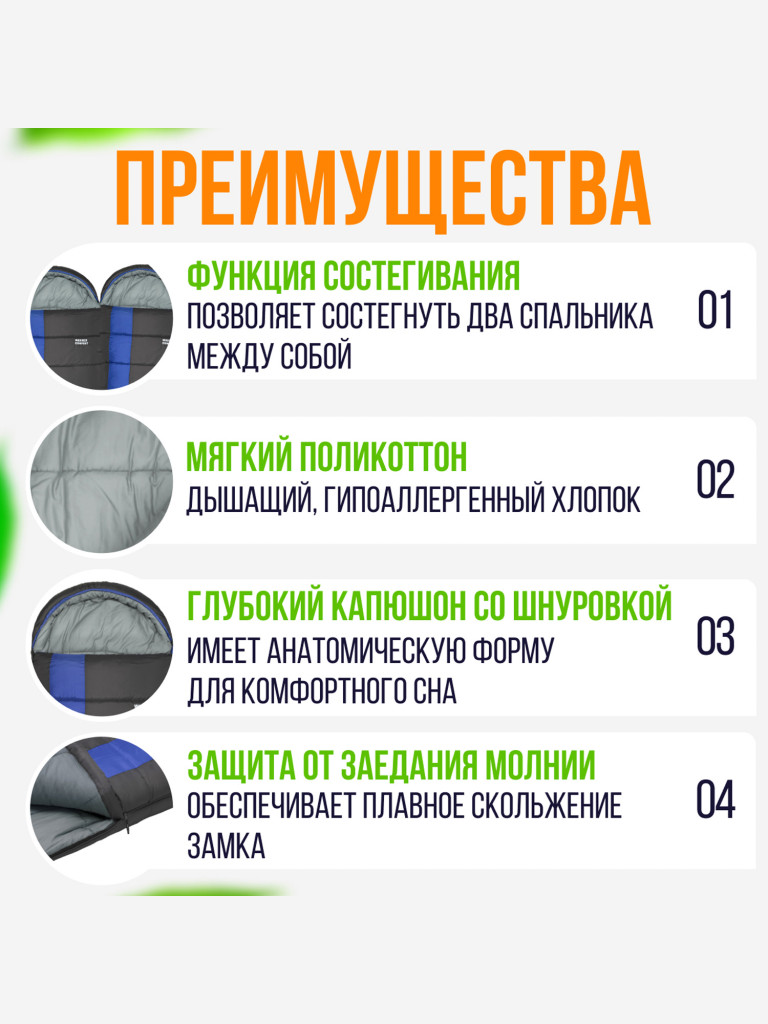 Спальный мешок Trek Planet Warmer L — фото №10
