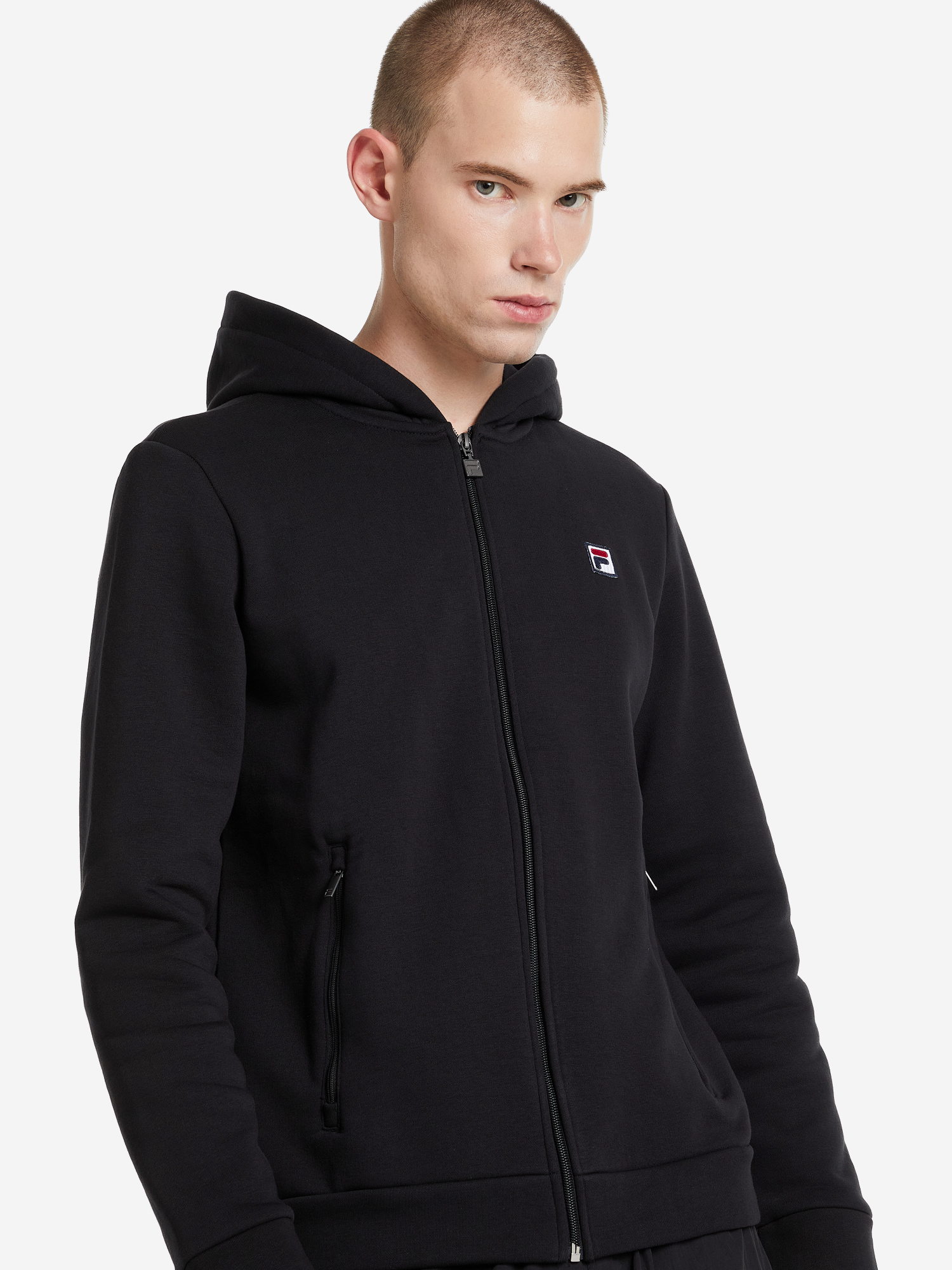 Толстовка мужская FILA чёрный цвет — купить за 16240 тг. со скидкой 50 ...