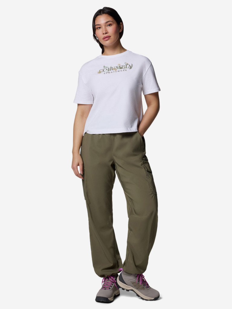 Columbia Rolling Bend Graphic Relaxed Crop Ss әйелдер футболкасы — фото №4