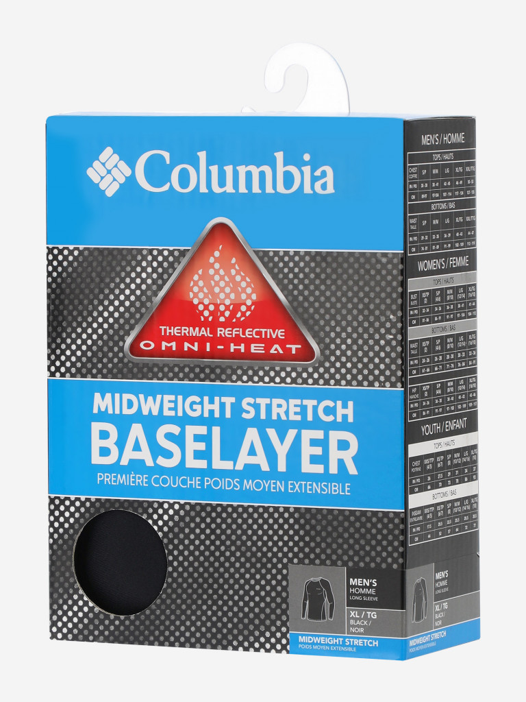 Термобелье верх мужское Columbia Midweight Stretch Long Sleeve Top — фото №7