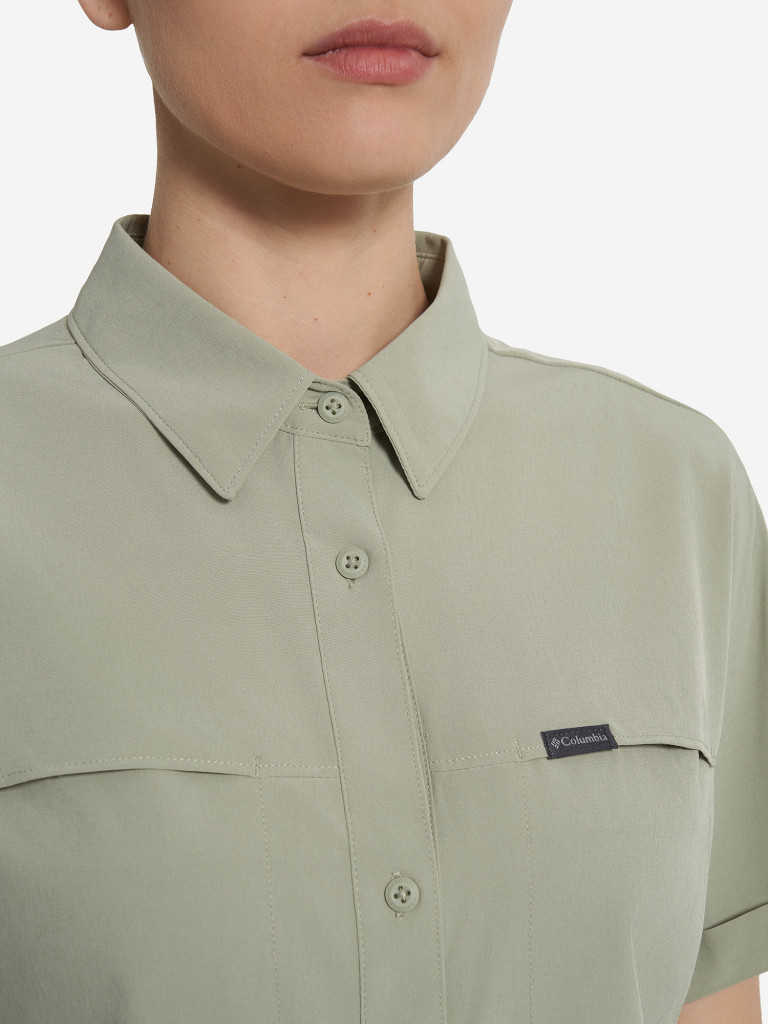 Рубашка с коротким рукавом женская Columbia Boundless Trek Ss Button Up II — фото №5