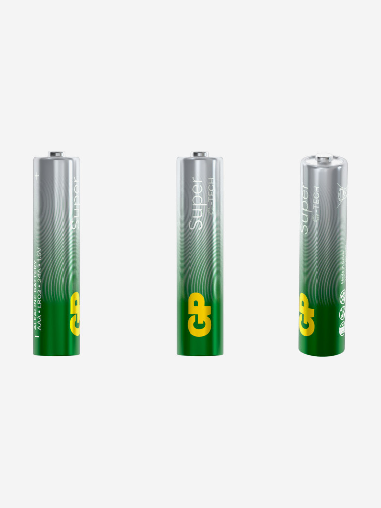 Батарейки мизинчиковые алкалиновые GP ААА Super Alkaline, 4 шт — фото №3
