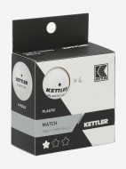 Набор мячей для настольного тенниса KETTLER 1*, 4 шт.