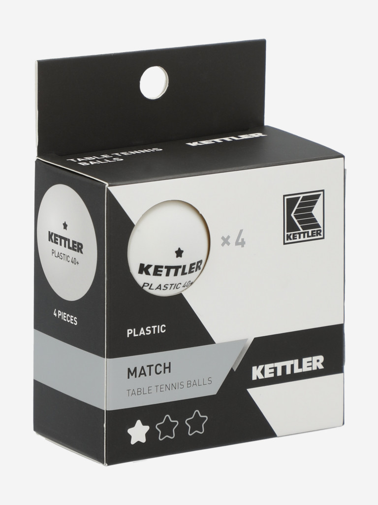 Набор мячей для настольного тенниса KETTLER 1*, 4 шт.