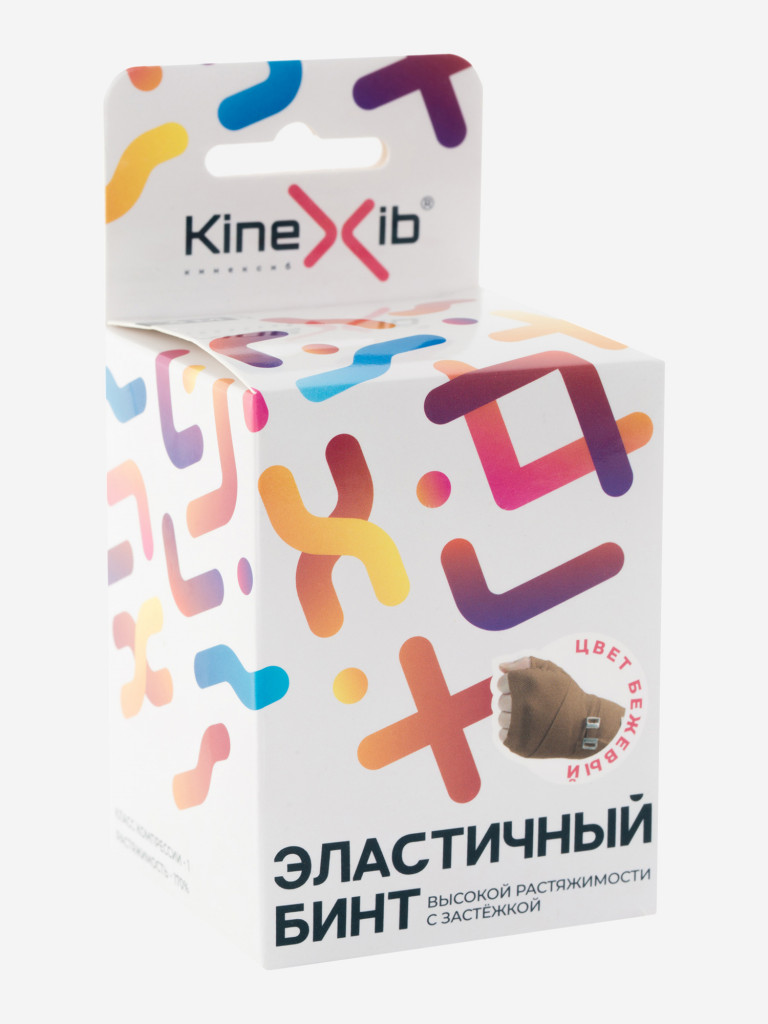 Эластичный бинт Kinexib, бежевый — фото №3