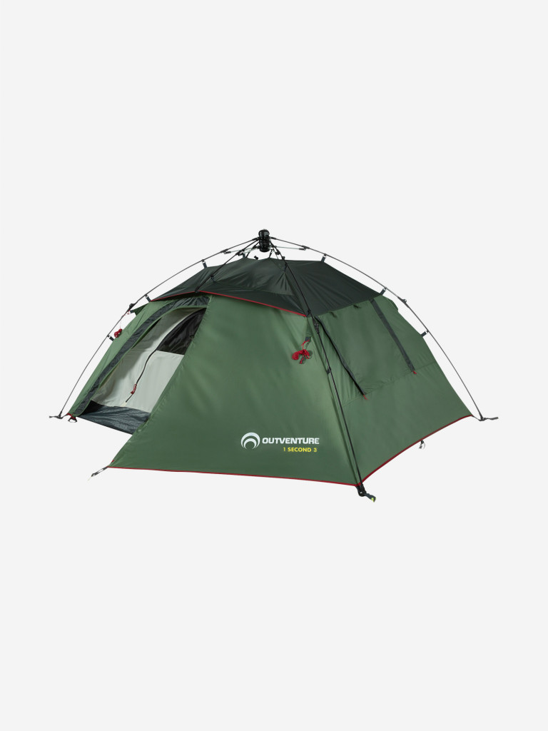 Палатка 3-местная Outventure 1 Second Tent 3 темно-зелёный цвет ...