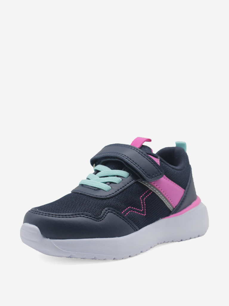 Кроссовки для девочек GLOBALGYM темно-синий/розовый цвет — купить за ...