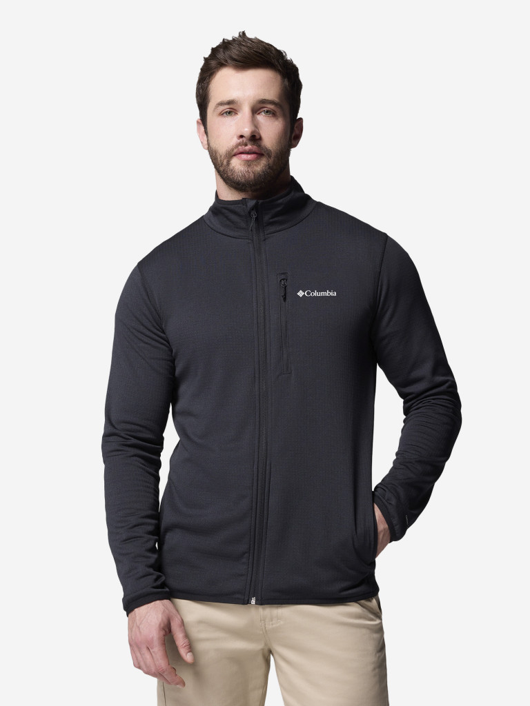 Columbia Essential Hike Grid Fleece Full Zip ерлер қалың жемпірі — фото №2