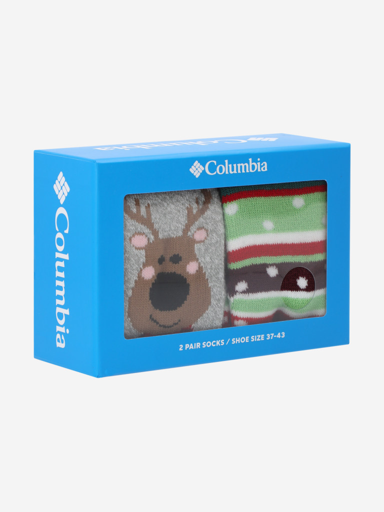 Носки Columbia Bundled Up Medium Weight Thermal Crew Brushed 2 PK Gift Box, 2 пары